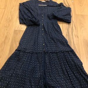 Ulla Johnson beautiful dark blue maxi dress